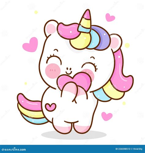 Painting Unicorn Flat Princess Pegasus Pony Cartoon Dance On Rainbow