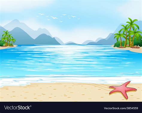 Beach Royalty Free Vector Image Vectorstock