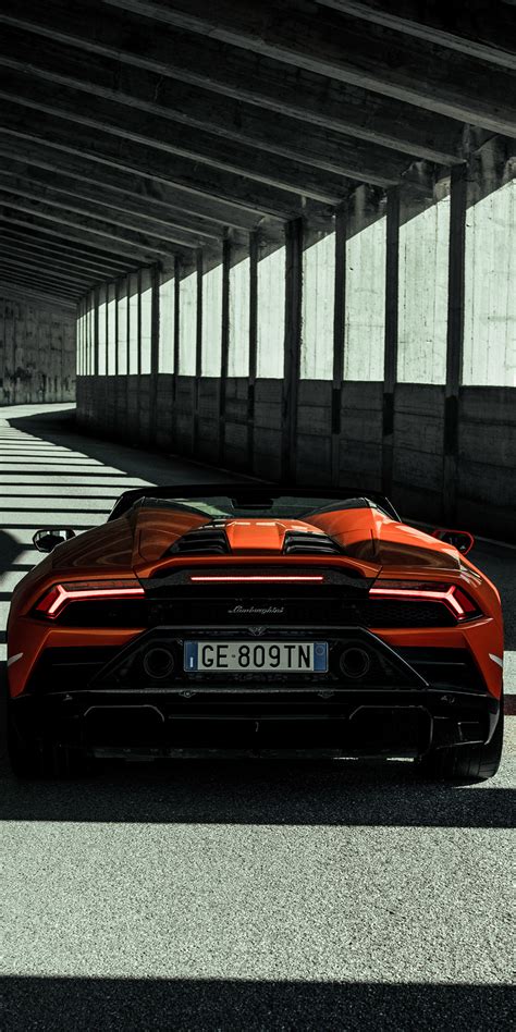 1080x2160 2021 Lamborghini Huracan Evo Spyder Through Tunnel 4k One