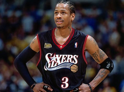 Allen iverson champion philadelphia 76ers sixers jersey trikot sz. Allen Iverson 2001 Philadelphia 76ers Black Uniform ...