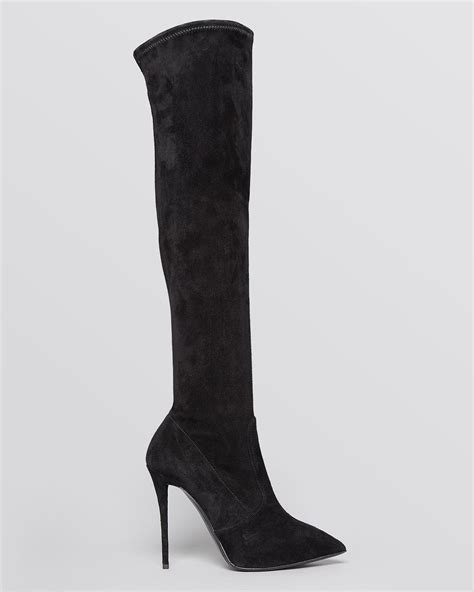 giuseppe zanotti over the knee platform boots yvette high heel in black lyst