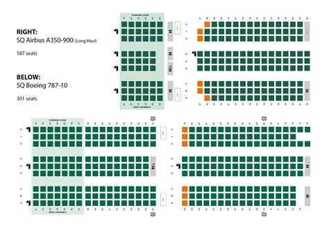 Airbus A350 900 Singapore Airlines Seat Map Airbus A350 900 Seat Map