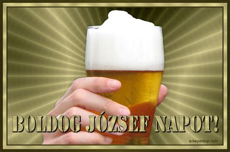 Ekkor az adott naptári naphoz tartozó keresztnevet viselő személyt a közeli hozzátatrozói megünneplik. József névnapi kép - Képeslapküldés - e-kepeslap.com