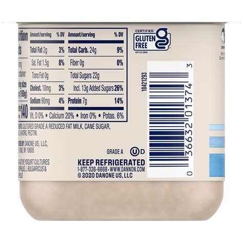 Dannon Low Fat Non Gmo Project Verified Coffee Yogurt 53 Oz Shipt