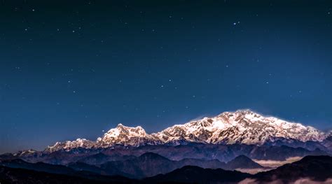 Free Images Snow Sky Night Star Atmosphere Mountain Range