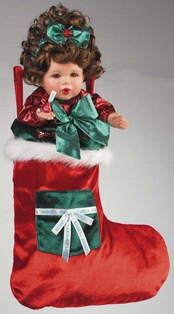 Merry Kisses Stocking Doll Girl