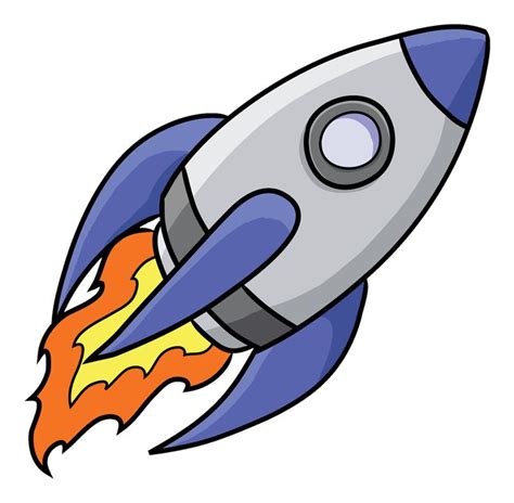 Free To Use Public Domain Rocketship Clip Art Cartoon Spaceship