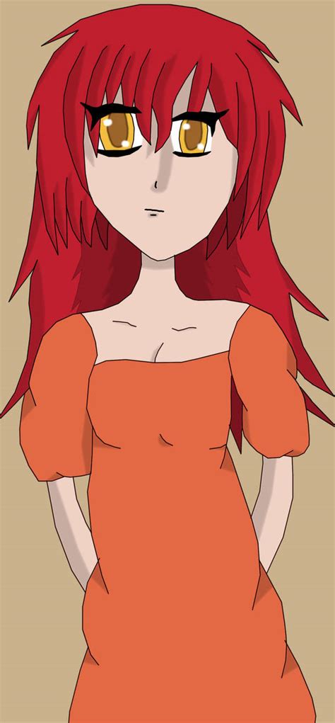 Anime Girl Red Hair By Lukefood On Deviantart