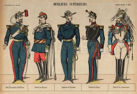 Senior French Military Officers Stock Image Look And Learn