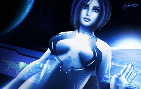 Halo Art Cortana Illustration Fanart Characters Game Art By