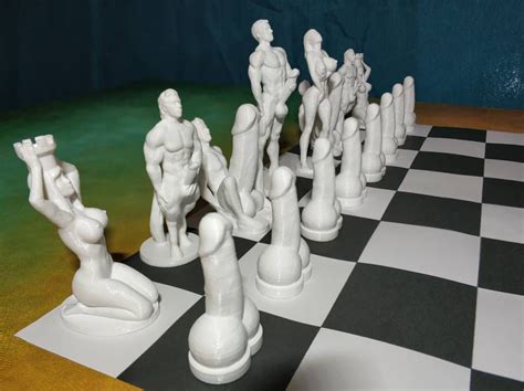 Adult Erotic Chess Hot D Printed Set Lgbtq Queer Etsy