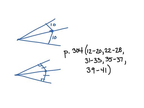 5 1 Perpendicular And Angle Bisectors Math Geometry Showme
