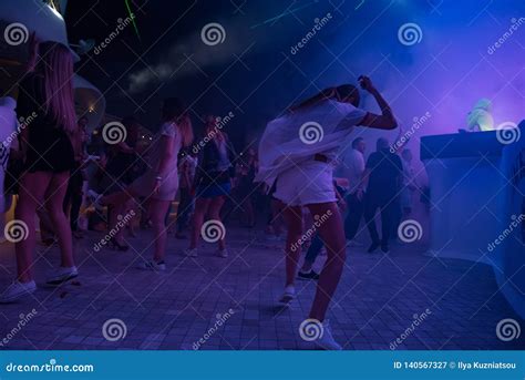 Girls Go Wild Dancing In A Night Club In Odessa Ukraine Editorial Photography Image Of
