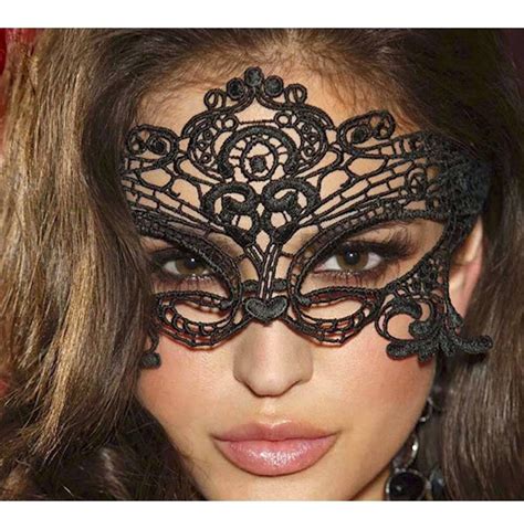 Mascara Sexy Facial Veneziana Carnaval Erótica Em Renda R 3900 Em