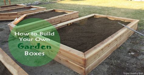 How to build your own raised garden. How to Build Your Own Garden Boxes | Garden boxes, Garden, Lawn and garden