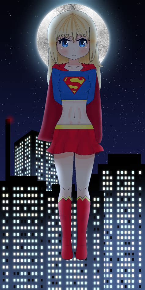 So I Drew Supergirl In An Anime Style Oc Rsupergirl