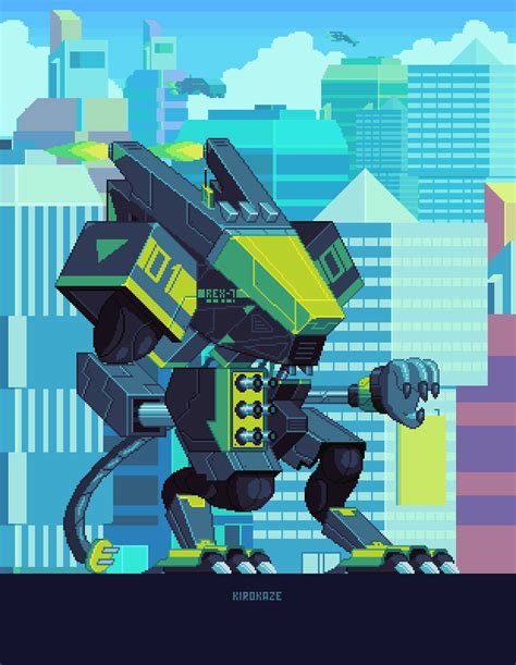 Sci Fi And Fantasy Of Kirokaze Pixel Art Design Pixel Art Anime