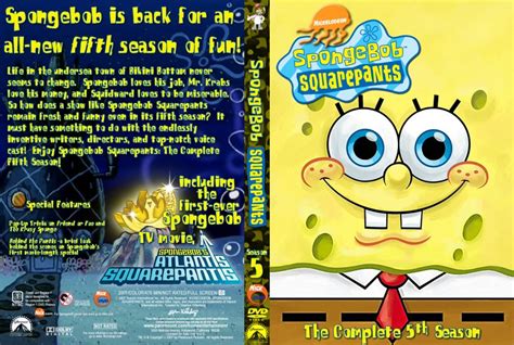 Spongebob Squarepants The Complete 5th Season Tv Dvd Custom Covers