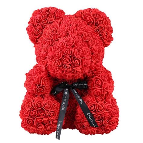 3830cm Cute Rose Bear Toy Women Girls Wedding Decoration Teddy Bear