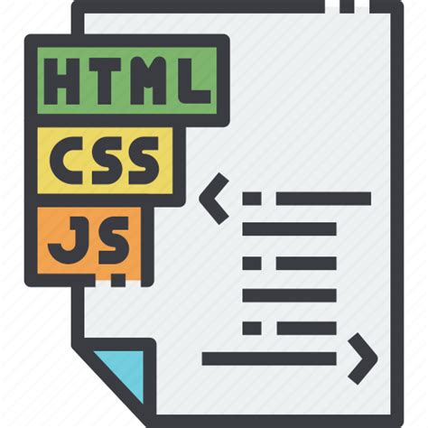 Css Development End File Front Html Icon