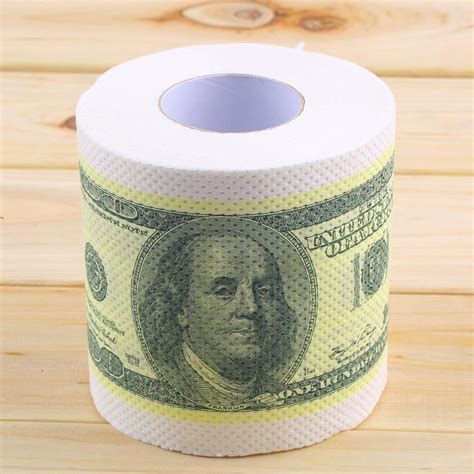 Best Quality High Quality One Hundred Dollar Bill Toilet Paper Novelty