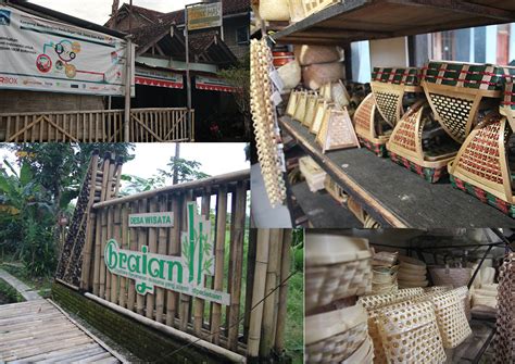 Jam tangan bambu seperti di gambar bisa bernilai. Desa Wisata Brajan Kerajinan Bambu Yang Mendunia