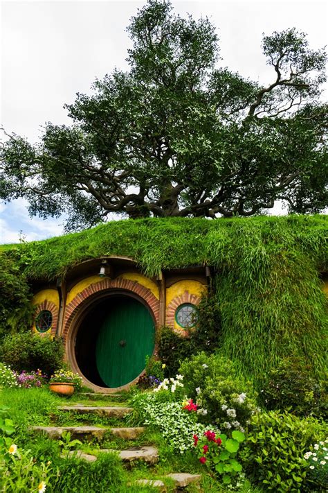 Outdoors New Zealand Hobbit House Beautiful Places Fairytale