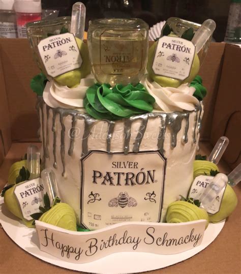 Patron Cake Liquor Cake Alcohol Birthday Cake Alcohol Cake
