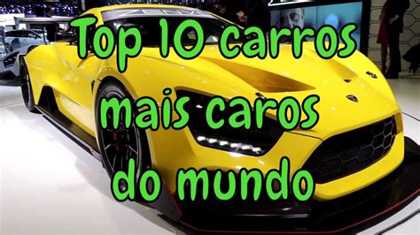Top 10 Carros Mais Caros Do Mundo Em 2020 YouTube