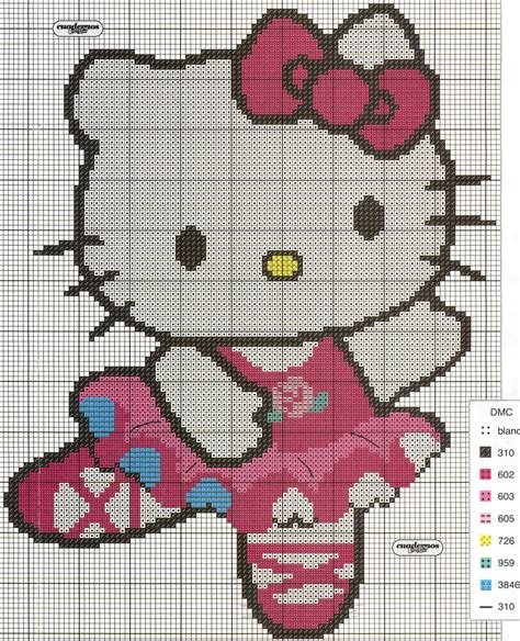 Todo Gráficos Gráficos Hello Kitty En Punto De Cruz