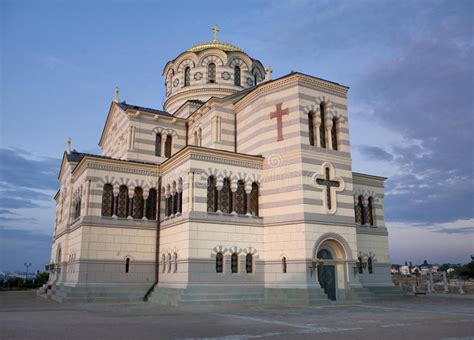 Cattedrale A Chersonesus Crimea Della St Vladimir Fotografia Stock