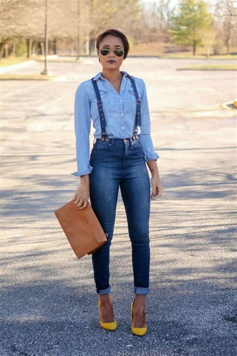 Have A Look At The Jeans With Suspenders Suspenders Outfit Girls Jean Jacket Jeans Fashion