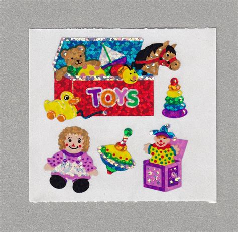 3pc unicorn toy chest gift box. Sandylion+Toy+Chest+Box+Stickers+Rare+Vintage+PM450 ...