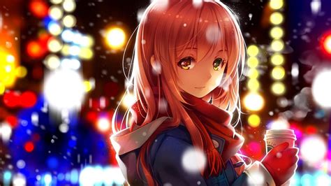 Anime Girl Listening To Music Ultra Hd Desktop Background
