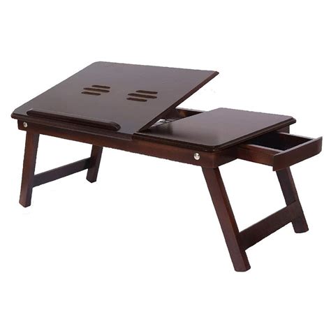 Buy Rize Creations Wooden Laptop Table I Foldable I Authentic Wood With