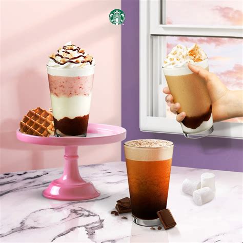 New From Starbucks Neapolitan Frappuccino And Smores Frappuccino