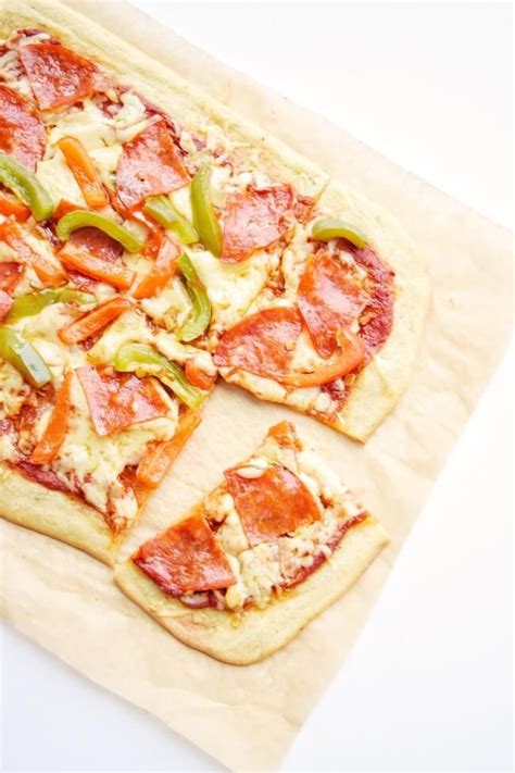 The mild wheat flavor is a nice backdrop to whatever toppings you want to layer on top. GF Flatbread Pizza Crust (Nut Free, Paleo) | Personally ...