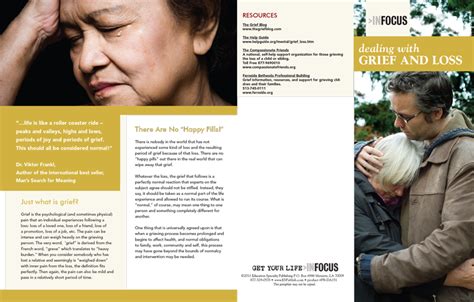 Dealing With Grief And Loss Pamphlets Prevention And Treatment