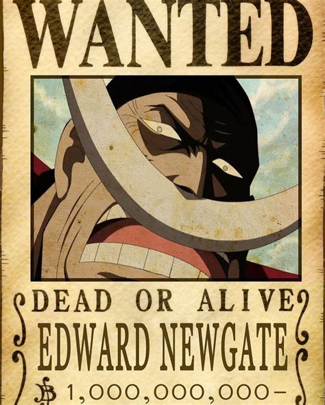 One Piece Fan Club On Instagram Edward Newgate 1000 Million Bounty