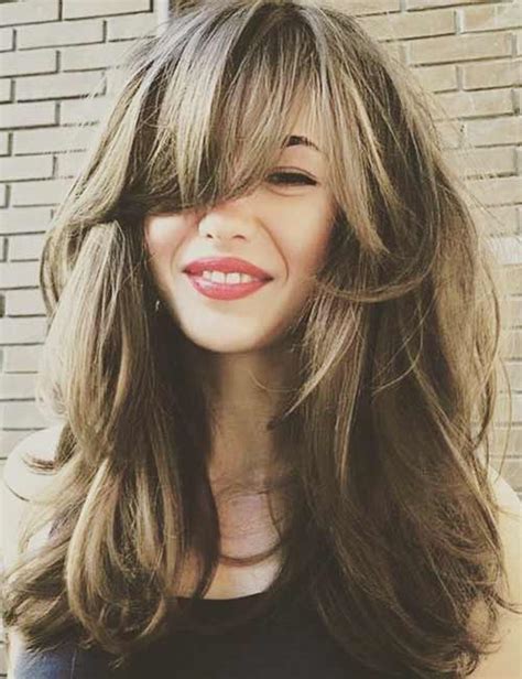 35 Long Haircuts With Side Swept Bangs And Layers Great Ideas
