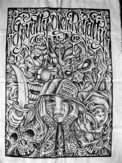 Chicano Drawing - Viraltattoo
