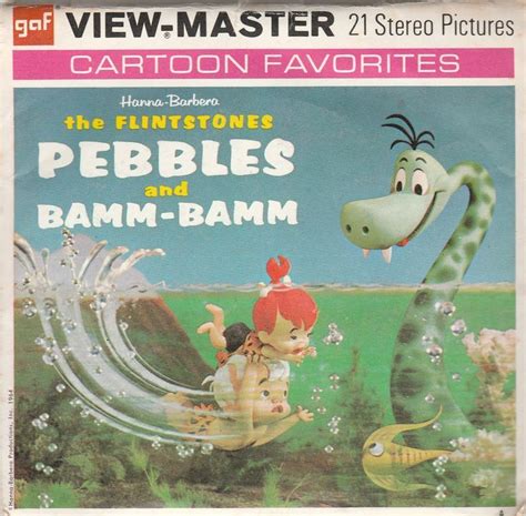 Pebbles And Bamm Bamm 1964 Packet B520 Bamm Bamm View Master Pebbles