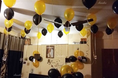 Balloon Decoration Ideas For Birthday Party At Home For Husband Home