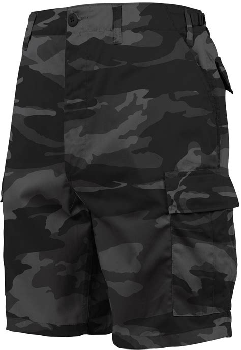 Black Camouflage Military Bdu Shorts Tactical Army Camo Cargo Shorts