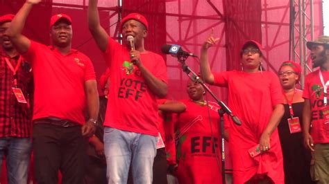 Must Watch Julius Malema Closing The Eff Kzn Manifesto Speech With A