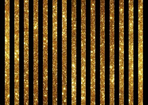Black And Gold Glitter Stripe Backdrop For Adults Children Happy
