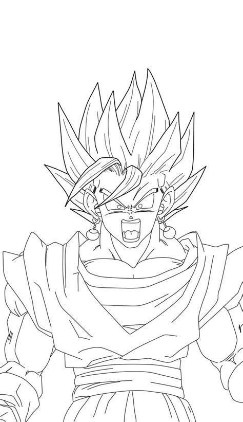 Ve a and goku super saiyan 4 coloring pages. Super Vegiot - Free Coloring Pages