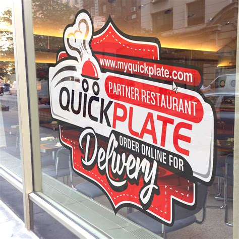 Create An Eye Catching Restaurantwindow Sticker For A Food Delivery