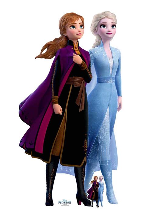 Anna En Elsa Samen Van Frozen 2 Official Disney Cardboard Cutout