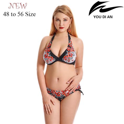 Buy 2018 New Women Sexy Plus Size Bikini Swimwear